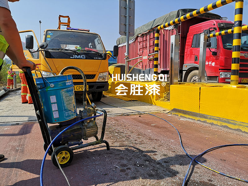 冷噴反光漆施工出現流痕怎么解決